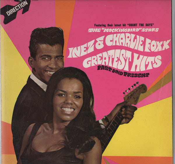 Image of Front Cover of 4924338E: LP - INEZ & CHARLIE FOXX, Greatest Hits (Direction  ; 8-63281, UK 1968, Laminated Front Sleeve) Light ringwear on sleeve.  VG+/EX