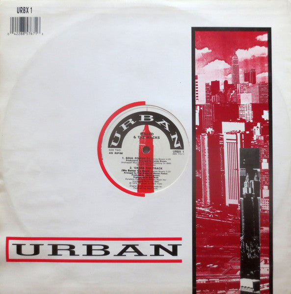 Image of Back Cover of 12" - VG/VG+ - MACEO & THE MACKS, 'Cross The Track (We Better Go Back) (Urban; URBX 1, UK 1987 Reissue, Die Cut Sleeve), Ring Wear, A1 - 'Cross The Track (We Better Go Back) (Extended Version)A2 - Parrty - Part 1	3:22B1 - Soul Power 74B2 - Cross The Track (We Better Go Back) - 2246215S