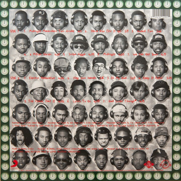 Image of Back Cover of LP - VG+/VG+ - A TRIBE CALLED QUEST, Midnight Marauders (Jive; 01241414901, Europe 2019 Reissue), ,  - 2326007E