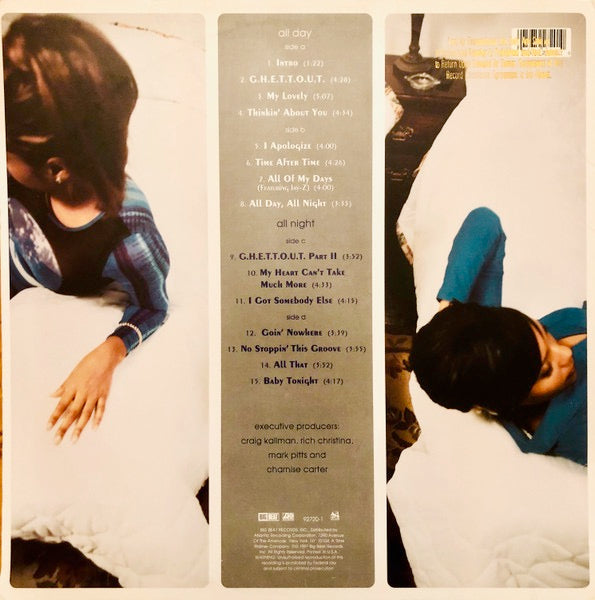 Image of Back Cover of 2xLP - VG/G+ - CHANGING FACES, All Day, All Night (Big Beat  ; 92720-1, US 1997, No Insert), Light marks only. Hype stickered sleeve.,  - 3816246C