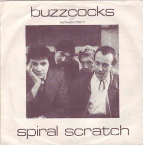 Image of Front Cover of 1124132E: 7" EP - BUZZCOCKS, Spiral Scratch (New Hormones; ORG 1, UK 1979 Reissue, Picture Sleeve, 2nd Issue, "With Howard Devoto") Very Strong VG+, Light Ring Wear  VG+/VG+