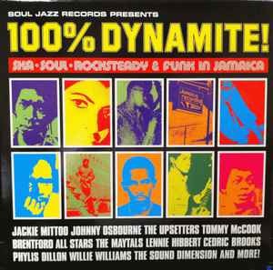 Image of Front Cover of 2xLP - F/G+ - VARIOUS ARTISTS, 100% Dynamite (Soul Jazz Records; SJR LP 40, UK 1998), Lots of marks on both records, play ok. Heavy wear on sleeve, still in one piece.,  - 1946210S