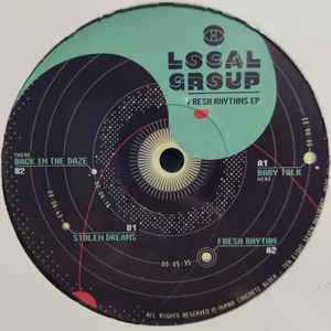 Image of Front Cover of 5045130S: 12" - LOCAL GROUP, Fresh Rhythms EP (Human Concrete Block  ; HCB002, UK 2020, Stickered Plain Sleeve) light marks only  VG/VG
