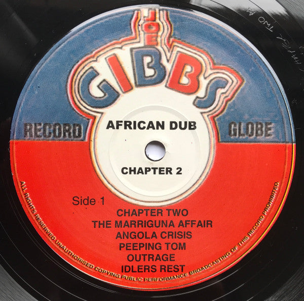 Image of Label Cover of LP - VG+/VG+ - JOE GIBBS & THE PROFESSIONALS, African Dub - All Mighty - Chapter Two (Joe Gibbs Record Globe ; JGLP200, UK 2000s Reissue), ,  - 3126291E