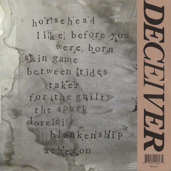 Image of Back Cover of LP - EX/VG - DIIV, Deceiver (Captured Tracks; ct-300, US 2019, Insert, With OBI), Still In Opened Shrinkwrap,  - 4016183C