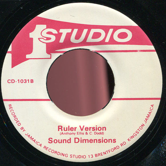 Image of Back Cover of 7" - /VG - ANTHONY ROCKY ELLIS, I Am The Ruler (Studio One ; CD-1031, Jamaica 1979), Light marks. WOL.,  - 3826300E
