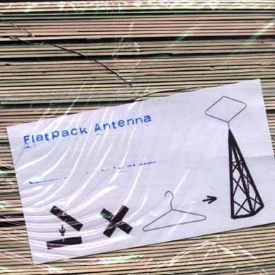 Image of Front Cover of LP - VG+/VG+ - VARIOUS, Flatpack Antenna (Hearing Aid Records ; YAH001, UK 2003, Insert), Limited Edition No 339/500,  - 1926218E