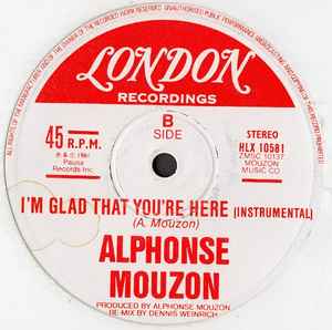 Image of Back Cover of 12" - VG/VG+ - ALPHONSE MOUZON, I'm Glad That You're Here (London Records ; HLX 10581, UK 1981, Company Sleeve), Ringwear on company sleeve.,  - 1546102S