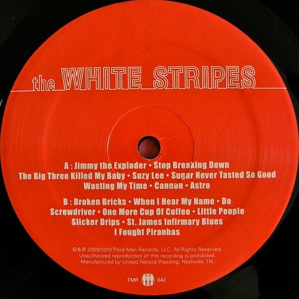 Image of Label Cover of LP - VG/VG - THE WHITE STRIPES, The White Stripes (Third Man Records ; TMR042, US 2010 Reissue, Insert), Strong VG,  - 4016514C