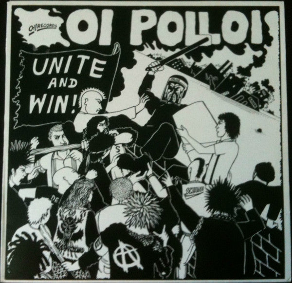 Image of Front Cover of 5014381C: LP - OI POLLOI, Unite And Win! (Oi! Records ; OIR 011, UK 1987, Insert) Nice copy, Very light crease to sleeve  VG/VG+