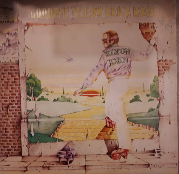 Image of Front Cover of 2xLP - VG+/VG - ELTON JOHN, Goodbye Yellow Brick Road (DJM Records ; MM 77.001, Portugal 1980 Reissue, Triple Gatefold), Strong VG,  - 3126073E