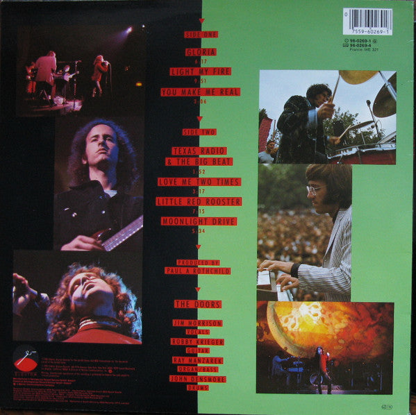 Image of Back Cover of LP - VG/VG+ - THE DOORS, Alive, She Cried (Elektra ; 960 269-1, Europe 1980s Reissue), Sleeve Creased,  - 3926441E