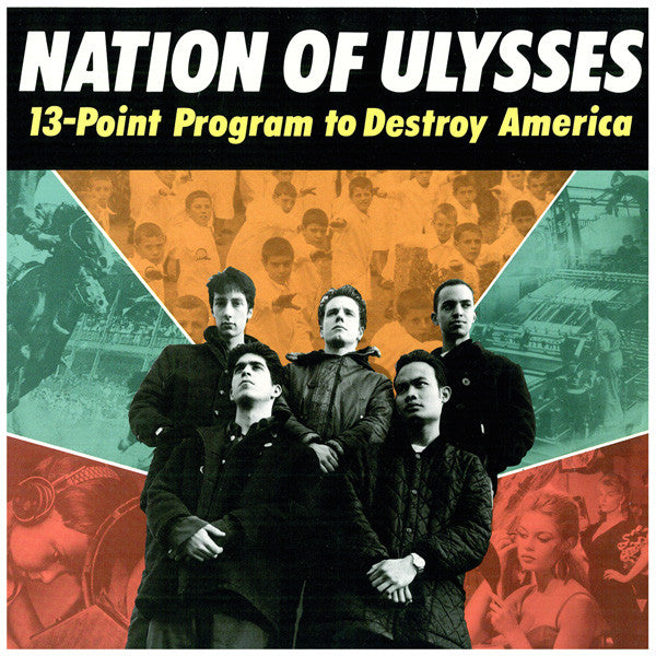 Image of Front Cover of 3215451C: LP - NATION OF ULYSSES, 13-Point Program To Destroy America (Dischord Records  ; DIS 57 V, US 1991, Inner, "Only 7$ Postpaid")   VG+/VG+