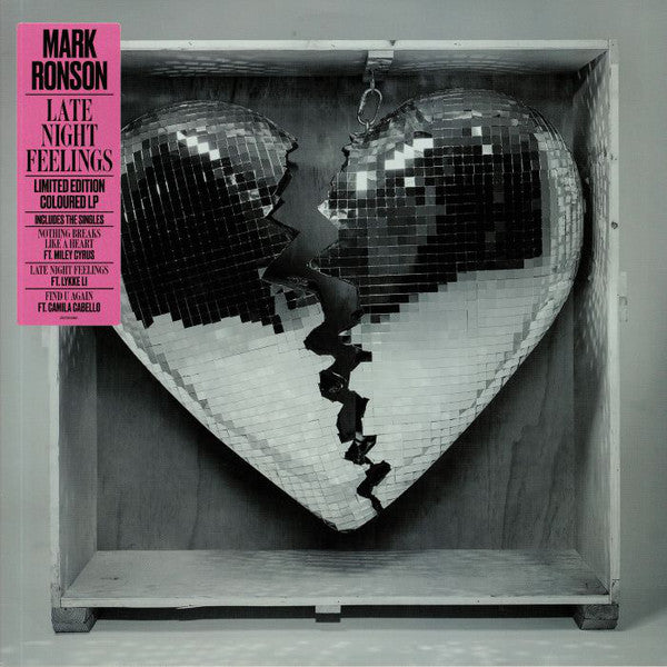 Image of Front Cover of 2xLP - VG+/VG+ - MARK RONSON, Late Night Feelings (Sony Music ; 19075938931, Europe 2019, 2 Inners & Insert, Grey Vinyl), Hype Stickered Sleeve,  - 3946380S