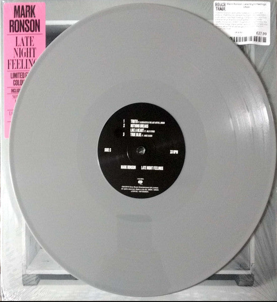 Image of Label Cover of 2xLP - VG+/VG+ - MARK RONSON, Late Night Feelings (Sony Music ; 19075938931, Europe 2019, 2 Inners & Insert, Grey Vinyl), Hype Stickered Sleeve,  - 3946380S