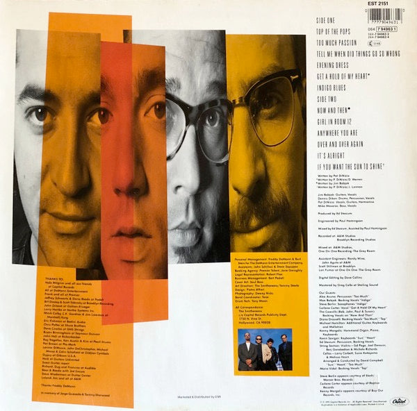 Image of Back Cover of 2614071C: LP - THE SMITHEREENS, Blow Up (Capitol Records ; 064-79 4963 1, Europe 1991)   VG/VG+