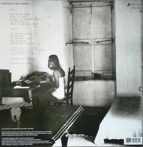 Image of Back Cover of LP - NEW/NEW - LEONARD COHEN, Songs From A Room (Columbia ; 88875195561, Europe 2016 Reissue, 180 Gram Vinyl), ,  - 1056172S