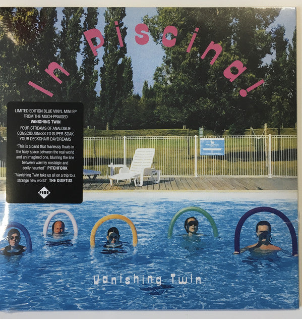 Image of Front Cover of 1624276E: 7" EP - VANISHING TWIN, In Piscina ! (Fire Records ; FIRE593S, UK 2020, Picture Sleeve, Blue Vinyl) SEALED  M/M