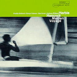 Image of Front Cover of LP - NEW/NEW - HERBIE HANCOCK, Maiden Voyage (Blue Note; 3593196, US 2021 Reissue, 180 Gram Vinyl), , Less overtly adventurous than its predecessor, Empyrean Isles, Maiden Voyage nevertheless finds Herbie Hancock at a creative peak. In fact, it's arguably his finest record of the '60s, reaching a perfect balance between accessible, lyrical jazz and chance-taking hard bop. By this point, the pianist had been with Miles Davis for two years, and it's clear that Miles' subdued yet challe