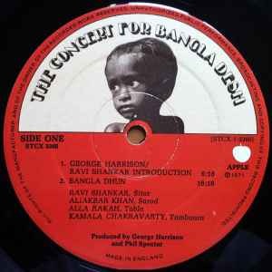 Image of Label Cover of 3xLP - VG/VG - VARIOUS, The Concert For Bangla Desh (Apple Records; STCX 3385, UK 1972, Box Set, 3 Brown Inners & Booklet, Auto-Coupled. No Harrisongs Publishing Side One.), Strong VG Throughout, Glossy discs, Just a little bit of mottling/Vhemical marks to second disc, Plays fine, Intact booklet amd box, Light box wear only. ,  - 2516100C