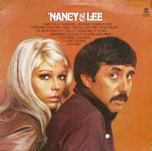 Image of Front Cover of 5124211E: LP - NANCY SINATRA AND LEE HAZLEWOOD, Nancy And Lee (Reprise Tan, No WB Logo; K 44126, UK 1971 Reissue, Stereo)   VG/G+