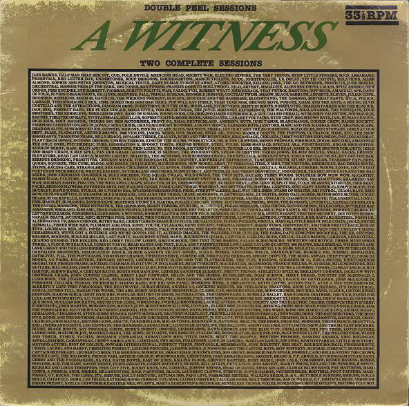 Image of Front Cover of LP - VG/VG - A WITNESS, Double Peel Sessions (Strange Fruit ; SFPMA206, UK 1989), With Press Release sheet, Light marks, edge & ring wear,  - 4246009S