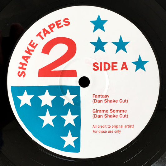 Image of Front Cover of 12" - VG/VG - SHAKE TAPES, Volume 2 (Shake  ; SHAKETAPES002, UK 2017, Company Sleeve), Sleeve has slash marks and scuffs, A1 Fantasy (Dan Shake Cut)A2 Gimme Somme (Dan Shake Cut)B1 Magic Carpet (Dan Shake Cut) - 2216290C