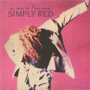 Image of Front Cover of 3014137C: LP - SIMPLY RED, A New Flame (Elektra  ; WX 242, UK 1989, Inner)   VG/VG