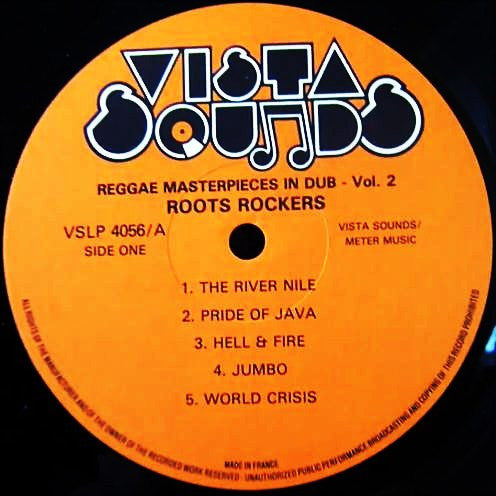 Image of Label Cover of LP - VG/VG+ - ROOTS ROCKERS, Reggae Masterpieces In Dub Volume 2 (Vista Sounds; VSLP 4056, UK 1983), Shiny EX copy. Edge wear on sleeve.,  - 2726217E