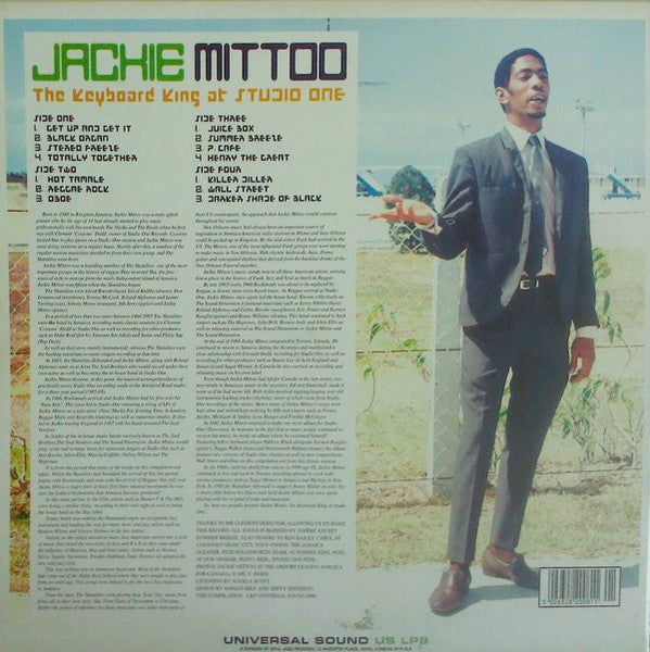 Image of Back Cover of 2xLP - VG+/VG - JACKIE MITTOO, The Keyboard King At Studio One (Universal Sound / Soul Jazz; US LP8, UK 2000, 2 Inners & Insert), ,  - 3226399E