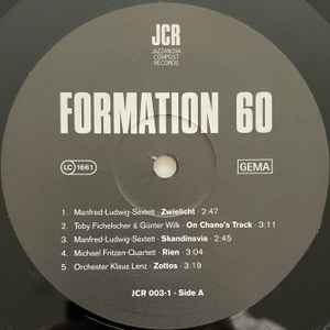 Image of Label Cover of LP - VG/G+ - VARIOUS, Formation 60 - Modern Jazz from Eastern Germany (JCR; JCR 003-1, Germany 1998), Lots of fine marks to disc but plays well.,  - 2416589C