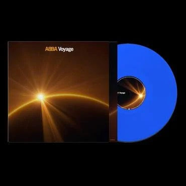 Image of Front Cover of 1733130E: LP - ABBA, Voyage (Polydor; 3869067, UK 2021, Gatefold, Inner, Poster & Postcard, Blue Vinyl.)   NEW/NEW