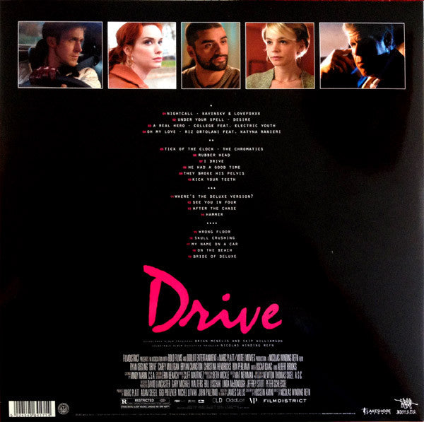 Image of Back Cover of 2xLP - VG/VG+ - CLIFF MARTINEZ, Drive (Original Motion Picture Soundtrack) (Invada ; INV106LP, UK 2012, Gatefold, Pink Vinyl), Mild creasing to sleeve.,  - 1216034C