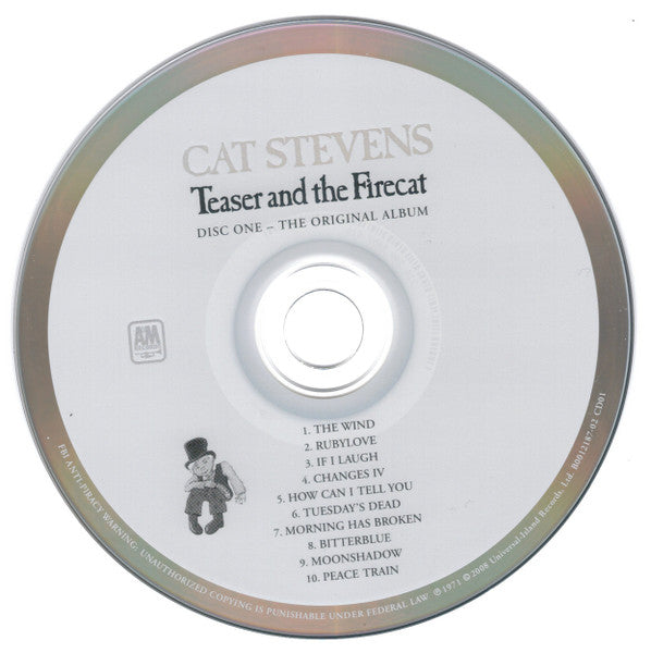 Image of Label Cover of 2xCD - VG+/VG+ - CAT STEVENS, Teaser And The Firecat (Island Records ; 0602517870918, Europe 2008, Digipak, Booklet), ,  - 2636077E