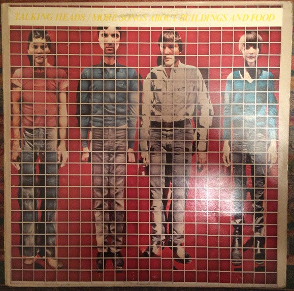 Image of Front Cover of LP - G+/G+ - TALKING HEADS, More Songs About Buildings And Food (Sire; K56531, UK 1978, Inner, Artist and Title printed on White band on Sleeve. ), A few small spine splits. Light marks on disc.,  - 3746136S