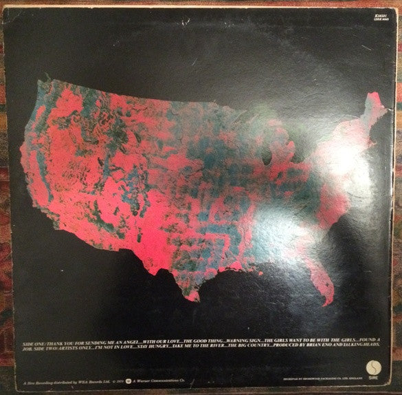Image of Back Cover of LP - G+/G+ - TALKING HEADS, More Songs About Buildings And Food (Sire; K56531, UK 1978, Inner, Artist and Title printed on White band on Sleeve. ), A few small spine splits. Light marks on disc.,  - 3746136S