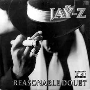 Image of Front Cover of 2xLP - G+/G - JAY-Z, Reasonable Doubt (Rocafella; P1 50592, US 1996, Picture Sleeve), Plenty of surface marks across both discs, but plays well with some surface noise which doesn't overpower. Sleeve has ringwear, creasing, and wear at opening, and  3-4cm splits across back and bottom spine, but still intact.,  - 4326183E