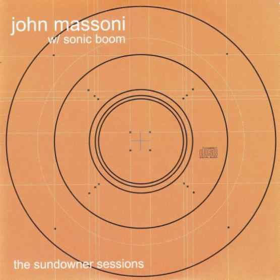 Image of Front Cover of 4014123C: 12" EP - JOHN MASSONI W/ SONIC BOOM, The Sundowner Sessions (Space Age Recordings ; ORBIT025LP, UK 2020 Reissue, Picture Sleeve, Green Vinyl, Record Store Day Limited Release 2020) Some small edge and spine pinches  VG/VG+