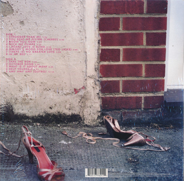 Image of Back Cover of LP - VG/VG+ - AMY WINEHOUSE, Frank (Island Records ; 00602517762411, Europe 2008 Reissue, Gatefold, Limited Edition 180 Gram), Light corner and ring wear.  Couple of light marks on disc. ,  - 1426371E