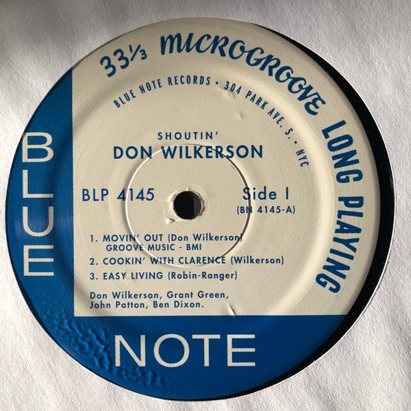 Image of Label Cover of 4614063C: LP - DON WILKERSON, Shoutin' (Blue Note ; BLP 4145, US 2008 Reissue) Top condition throughout.  VG+/VG+