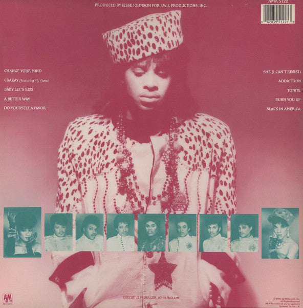 Image of Back Cover of LP - EX/EX - JESSE JOHNSON, Shockadelica (A&M Records ; AMA 5122, UK 1986, Stickered Picture Sleeve, Inner), ,  - 3646157S