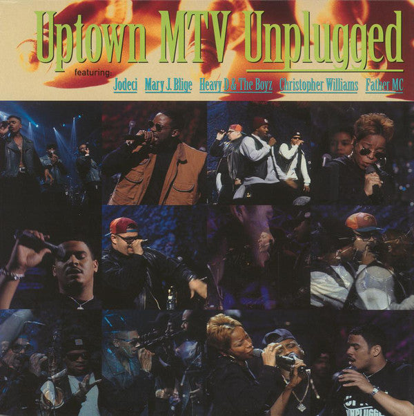 Image of Front Cover of LP - VG/VG - VARIOUS, Uptown MTV Unplugged (MCA Records ; MCA 10858, UK 1993, Picture Sleeve), Strong VG, only a handful of hairlines,  - 3326005E
