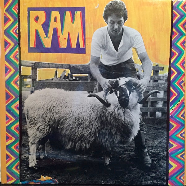 Image of Front Cover of LP - VG/VG - PAUL AND LINDA MCCARTNEY, Ram (Apple; PAS 10003, UK 1971, Fully Laminated Gatefold, Company Inner, Label Credits Northern Songs), Strong VG Throughout, Just a few light hairlines, Minor crease to rear sleeve laminate. ,  - 4016105C