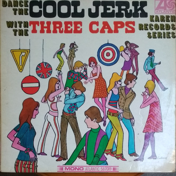 Image of Front Cover of 1144495S: LP - THREE CAPS, Dance The Cool Jerk With The Three Caps (Atlantic Plum & Orange; 587019, UK 1968, Laminated Front Sleeve, Mono) Marks on vinyl. Light wear to sleeve with light creases crease in top right & light ringwear.  VG/VG