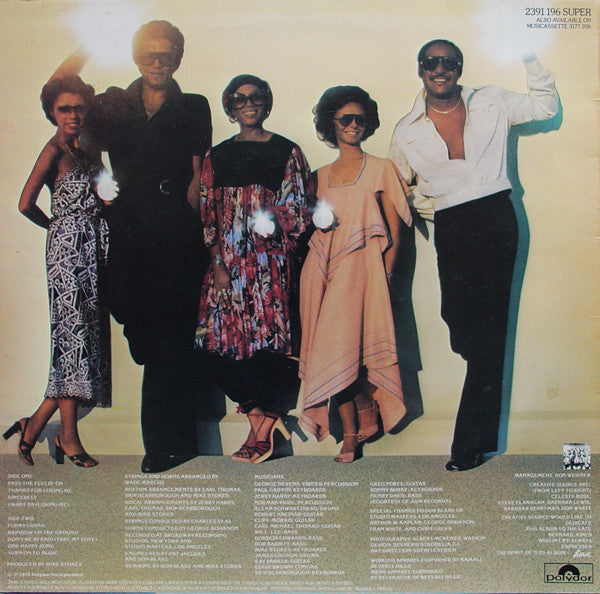Image of Back Cover of LP - VG/VG+ - CREATIVE SOURCE, Pass The Feelin' On (Polydor Red Label; 2391 196, UK 1975), A few light hairlines only.,  - 3726127E