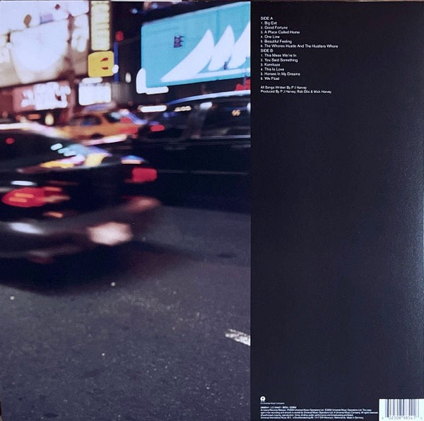 Image of Back Cover of LP - VG+/VG+ - P J HARVEY, Stories From The City, Stories From The Sea (Island Records ; 0898541, Worldwide 2021 Reissue, Inner & Insert, 180 Gram Vinyl), ,  - 3146029S