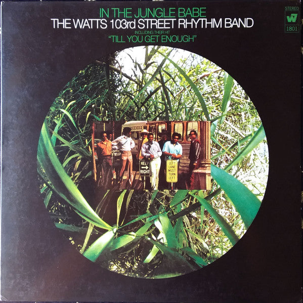 Image of Front Cover of 4844231S: LP - THE WATTS 103RD ST RHYTHM BAND, In The Jungle, Babe (Warner Strategic Marketing United Kingdom ; 8122-74678-1, UK 2007 Reissue, Glossy Sleeve, Company Inner) Still in shrinkwrap.   VG+/VG+