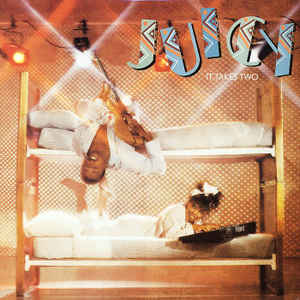 Image of Front Cover of 4714310C: LP - JUICY, It Takes Two (Private I Records ; BFZ 40098, US 1985) Spine and edge wear to sleeve. Superficial marks to disc.  G+/G+