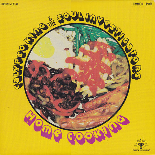 Image of Front Cover of 5225168E: LP - CALYPSO KING & THE SOUL INVESTIGATORS, Home Cooking (Timmion Records ; TIMMION LP-001, Finland 2002) Strong VG+, Still In Opened Shrinkwrap, Small 2 Written On Front Sleeve Below Shrinkwrap  VG/VG+