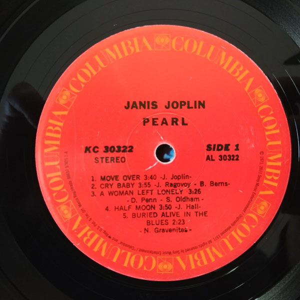 Image of Label Cover of LP - NEW/NEW - JANIS JOPLIN, Pearl (Columbia ; 88697978251, Europe 2020 Reissue), ,  - 1056177S